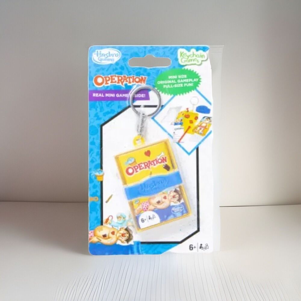 🔥 Hasbro Mini Travel Size Operation Keychain Board Game BNWT🔥